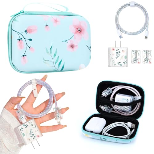 Organizador de cables para el bolso juego de almacenamiento con protector de cargador de iPhone