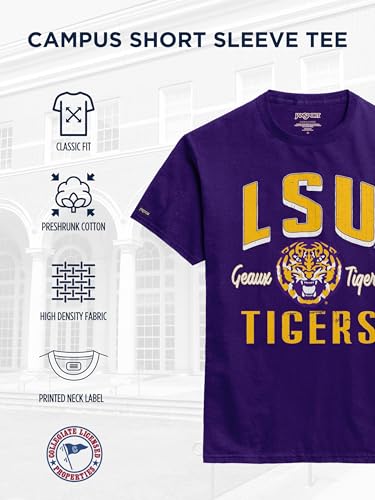 Image of JanSport NCAA Officially Licensed Campus Short Sleeve T Shirt for Men, Soft & Breathable Pre-Shrunk Cotton Crewneck T Shirt