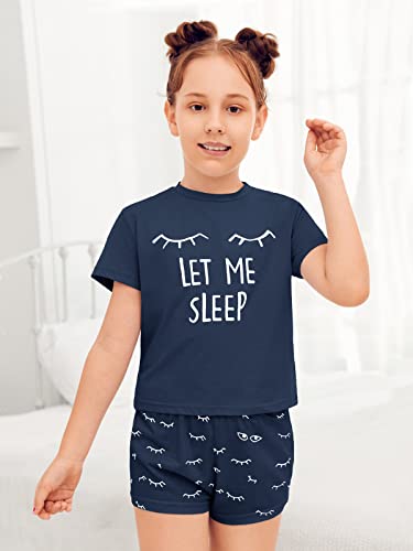 Image of Kingdenergy Girls Summer Cute Print Shorts Set T-Shirt and Short Pant 2 Piece Outfits Clothing Sets