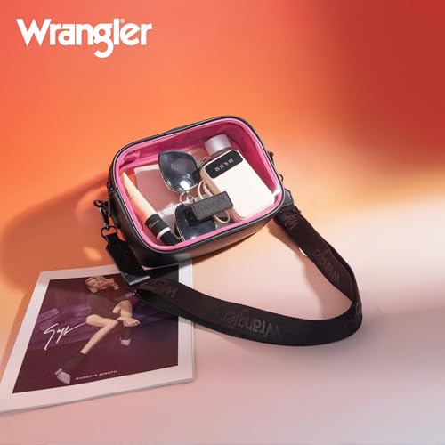 Image of Wrangler Clear Bag for Stadium Events Crossbody Purse for Concerts, Sports | Stadium Approved Clear Bag for Sports,Concerts|See Through Bag|0.4mm Thickened PVC|Waterproof|Lightweight