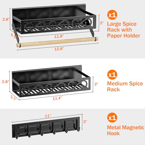Bunoxea BNXT3-202401-F1 Spice Rack Magnetic For Refrigerator thumb #6