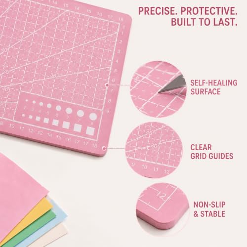 Tabla de corte A5 rosa auto-sanante para manualidades miniatura 3