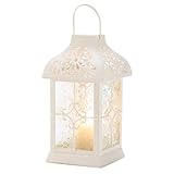 Gifts & Decor Daisy Gazebo Hanging Lantern Candle Holder