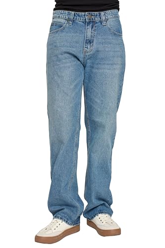 VICTORIOUS Men's Essential Baggy Wide Denim Jeans DL999 Indigo