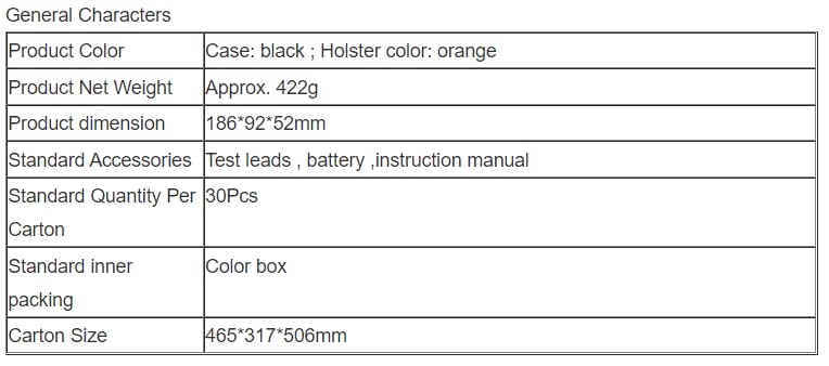 VC980+ Digital Multimeter 19999 Counts Intelligent Protection Large Capacitance and Resistance, DCV, ACV, DCA, ACA True RMS Backlight Tester