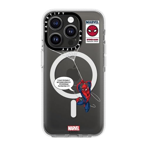 Coque transparente iPhone 15 Pro compatible MagSafe Spider-Man CASETiFY