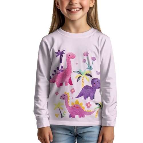 Long Sleeve Graphic T Shirts for Girls 3-16 Year Olds Casual Fall Winter Clothes