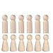 Ultnice - Lot de 20 pions/poupées en bois brut vierge pour créer à la main des poupées angéliques