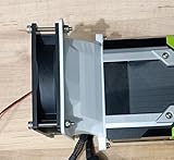 Fan Shroud Kit for Tesla K80, M40, P40, P100, V100 Video Cards – 3D Printed Fan Mount Adapter with Stainless Steel Hardware (White, 120mm)
