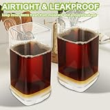 LOLYSIC Airtight Cereal Storage Containers, Set of 6, Airtight Food Storage Containers, Stackable Kitchen Pantry Storage Containers for Food, Flour, Cereal, Spaghetti (White, 0.5L, 0.8L, 1.2L) - Image 6