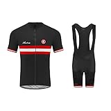 UGLY FROG Milchfaser Sport & Freizeit Herren Kurzarm Radtrikot Anzüge Jugend Rennrad Radtrikot Bib Kurzanzug Quick Dry Biking Kleidung Anzüge für Outdoor Sports Österreich Flag Streifen-Design