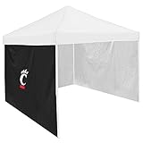 Logo Brands NCAA Cincinnati Bearcats 9 x 9 Side Panel - Officially Licensed Portable Shelter Panel for Tailgating, Outdoor Events, and Sports Fans, Team Color- Easy Attachment To Frame