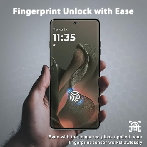 Image of Advanced HD+ Gorilla Tempered Glass Screen Protector Designed for Realme 16 Pro 5G - Edge to Edge Full Screen Coverage with Easy Installation Kit (Anti-Scratch)