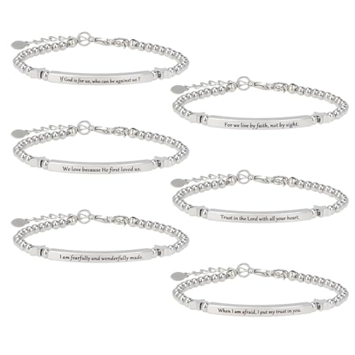 Bracelet avec verset de la Bible kilofly finitions gravées femme
