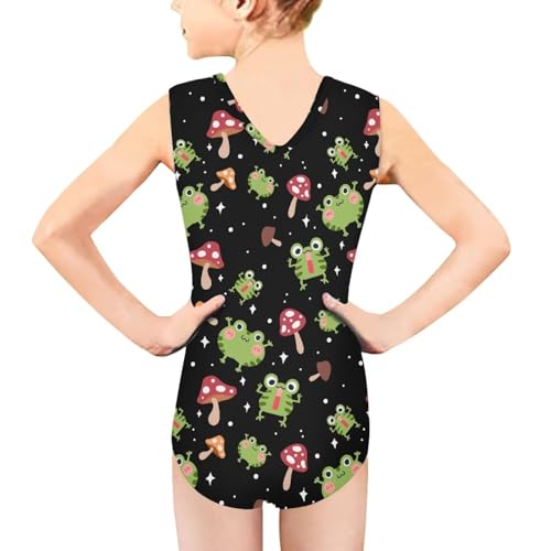 Image of Girls Fashion Print One Piece Swimsuit Bathing Suit Gymnastic Leotard for Kids, 5-14 Years