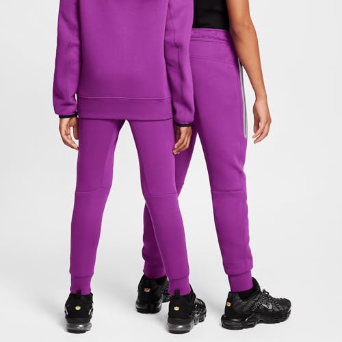 Nike Sportswear Tech Fleece Big Kids' Reflective Joggers (FZ5434-505, Bold Berry)2