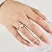 Kokoma Flower Pearl Ring for Women Cubic Zirconia Clover Four Leaf Open Statement Ring Crystal Floral Promise Engagement Rings Fashion Jewelry