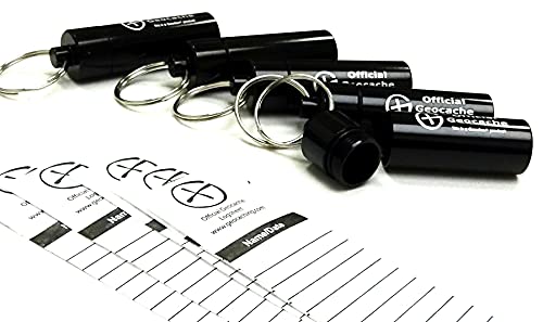 Geodox - Juego de 5 microcontenedores negros pequeños + logsheets Cover