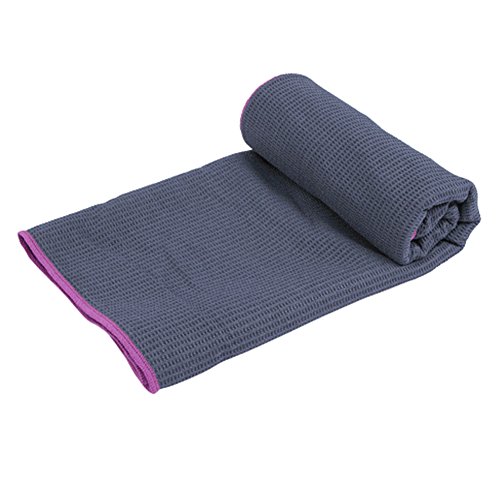 Phoenix Wonder Extra Thickness Non Slip Yoga Towel Mat with Carry Bag(181 * 63CM, Dark-gray)