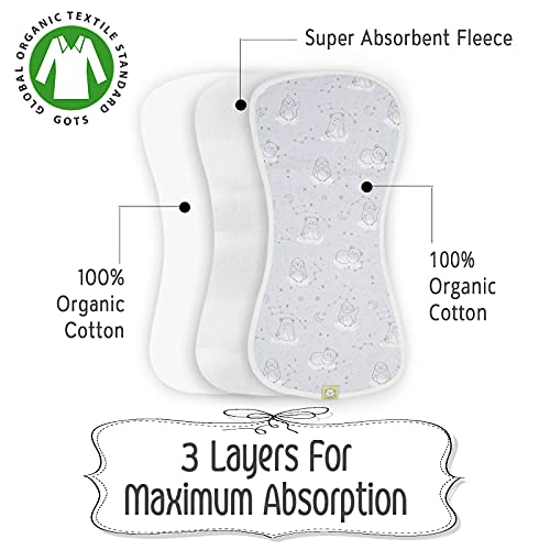 Biologische Spuugdoekjes voor Babyjongens en-meisjes - 5 Stuks Ultra-Absorberende Spuugdoek, Pasgeboren Handdoek - Melk… - Image 5