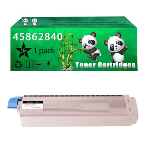 Replacement 45862840 Toner Cartridges Compatible for Okidata OKI MC873dnct MC873dnv MC883dn MC883dnct MC883dnv Printers, Up to 8300 Pages, Vivid Colors, Contains Chip (1 Pack Black)