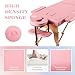 CHRUN Massage Table Portable Wide Massage Bed 84 Inches Spa 2 Fold Table 9 Heigh Adjustable Carry Case Salon Face Cradle Bed Pink