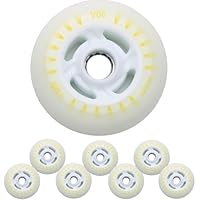 JCCHT Lot De 8 Roues Lumineuses De 72 Mm, 76 Mm Et 80 Mm Pour Rollers