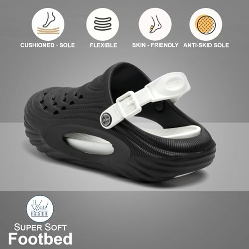 Image of Extra Soft Men's Classic Casual Sandals /Clogs Adjustable Back Strap | Lightweight | Stylish & Non-Slip | Waterproof & Everyday Mules for Men & Boys