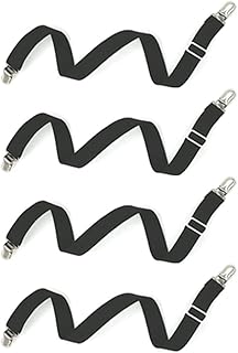 Sponsored Ad - Bed Sheet Clip,Sofa Slipcover Holder,Hold the Sheets Tightly,20" to 78",4 Pieces(Balck)