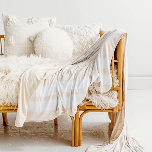 Image of Little Sleepies Cloud Blanket, 65 inch x 85 inch, Oversized, Oatmeal Heather
