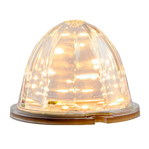 GG Grand General 81951 Amber/Clear Classic Watermelon 18 LED Dual Function Sealed Turn/Marker Light