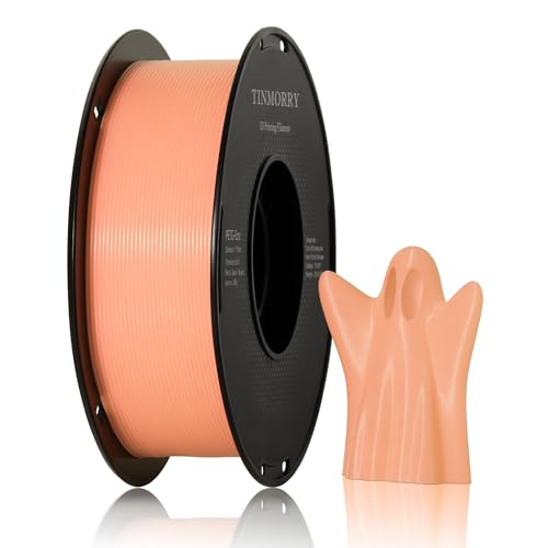 Image of TINMORRY Glow PETG Filament 1.75, Rapid PETG 3D Printer Filament, Compatible with Bambu FDM 3D Printer, 1 KG 1 Spool, Glow Light Orange