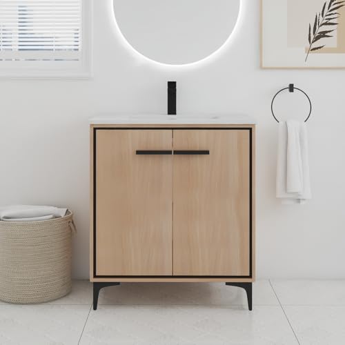 JENTORIA 30 Inch Freestanding Bathroom Vanity,30