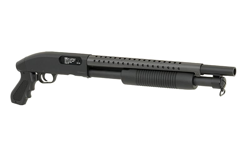 Escopeta de Airsoft M58B de Doble Eagle, Acción Manual, Potencia 1 Julio, Plástico y Aluminio, 675 mm, 1 Cargador de 14 Bolas
