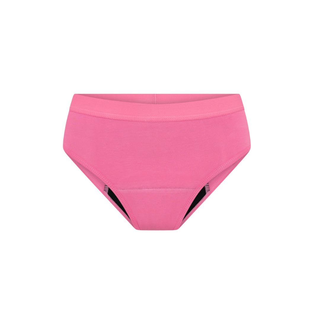 Modibodi Women's Watermelon Pink Sorbet Period Underwear For Teenagers - Hipster Boyleg Shorts - Moderate 30 Ml Absorbency Y14-16