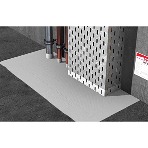 Fischer - Panneau et Mortier coupe-feu - Système de panneau enduit 1200 x 600 x 50 mm - Coupe-feu pour le calfeutrement de passage de services FCPS