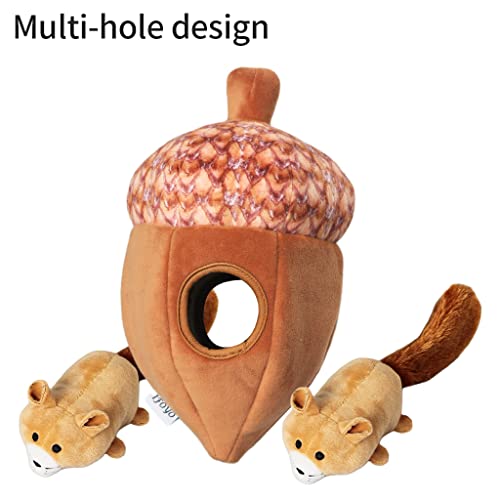 Ifoyo Interactive Dog Toys, Hide And Seek Dog Toys, Interactive Plush Dog Toys For Dogs，Squeaky Pet Toys, Squirrel #TOP2