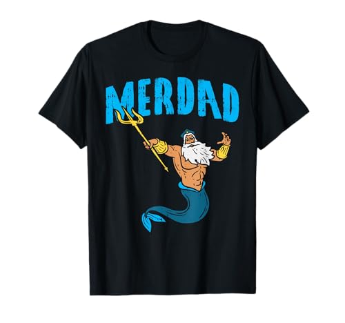 Merdad Neptune Mermaid Security Family Matching Dad Men Gift T-Shirt
