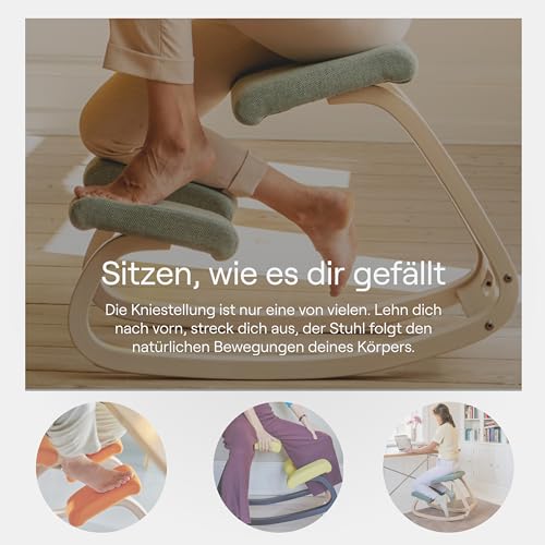 Kniestuhl Varier Variable Balans aus Holz für ergonomisches Sitzen