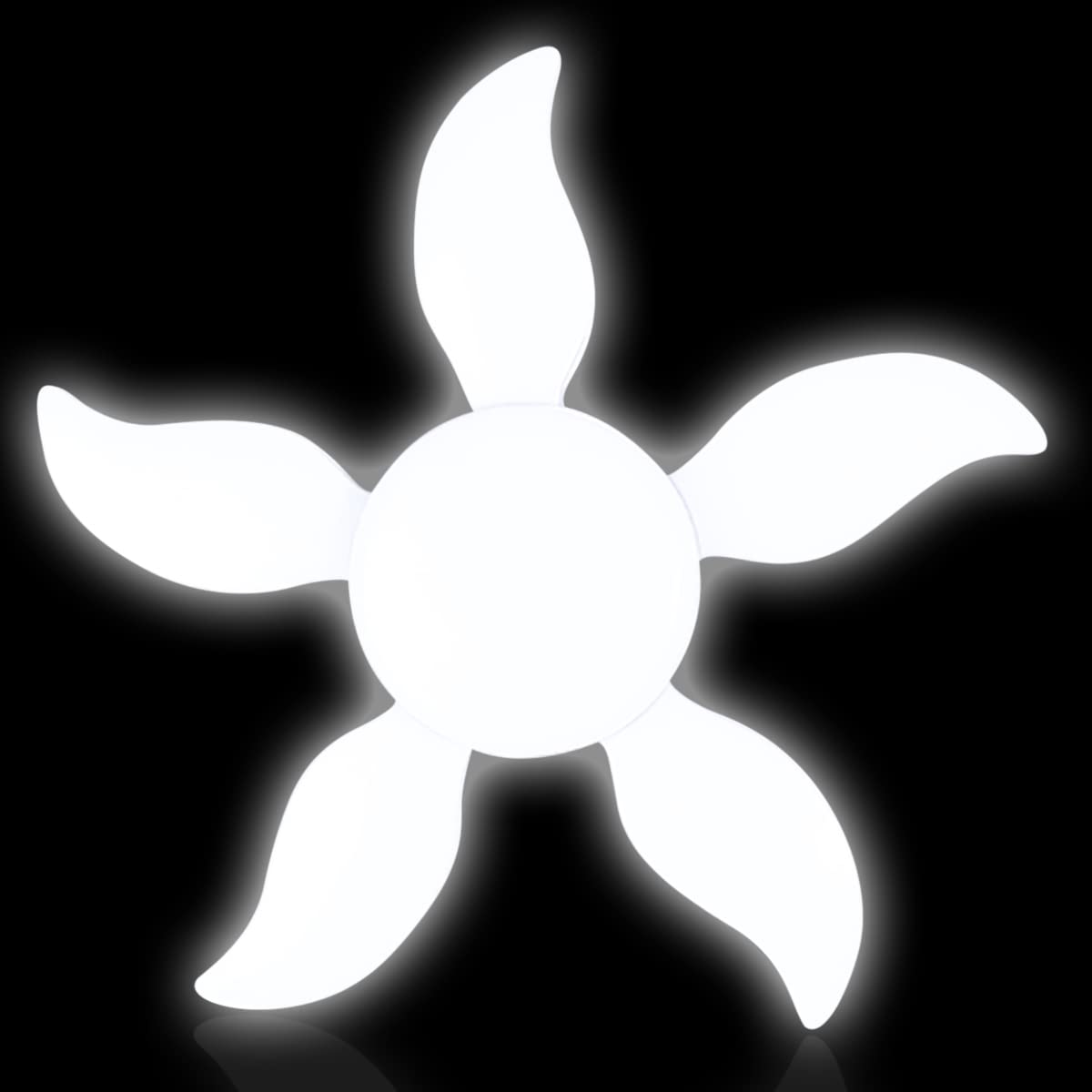 Pick Ur Needs Plastic Super Bright B22 Foldable Blade LED Fan Bulb Angle Adjustable Home Ceiling Light (20W)