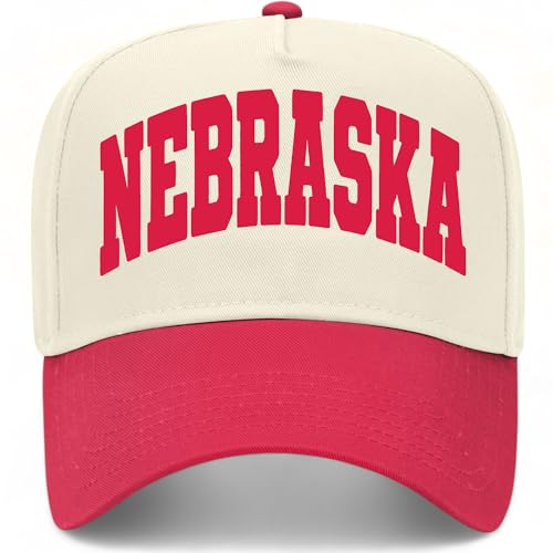 Nebraska Collegiate Hat (US Alpha One Size Red/Natural)