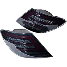 Pair LED Tail Light Smoke Lens Brake Assembly Compatible with MERCEDES-BENZ W204 C Class C250 C350 C63 AMG Rear Lamp