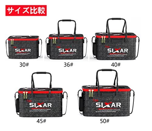 [MISHIWVN] バッカン 釣りバケツ 折りたたみ式 海釣りボックス 釣り用ケース 釣り用ボックス 多機能の釣り箱 ハンドル付き EVA製 折りたたみ可能 収納便利 アウトドア用 (30cm ハンドルなし) 5枚目