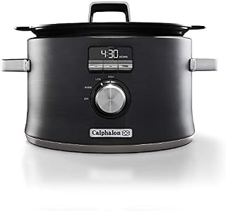 Calphalon Digital Sauté Slow Cooker, Dark Stainless Steel