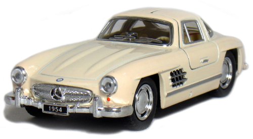 KiNSMART - 1954 Mercedes-Benz 300 SL Coupe Beige 5" 1:36 Scale Die Cast Metal Model Classic Super Car Toy