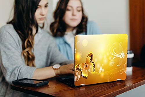 Image of Galaxsia Butterfly D23 Vinyl Laptop Skin /Sticker /Cover /Decal Compatible for Any 14 Inches Laptop (Hp /Dell /Sony /Acer /Lenovo /Asus. Etc) Or Notebook.