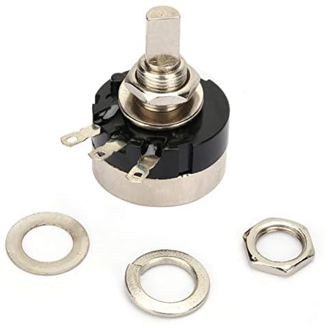 ASHATA Single Turn Carbon Film Potentiometer,RV24YN20F B502 High Accuracy Single Circle Carbon Film Potentiometer 5K Resistance Cover