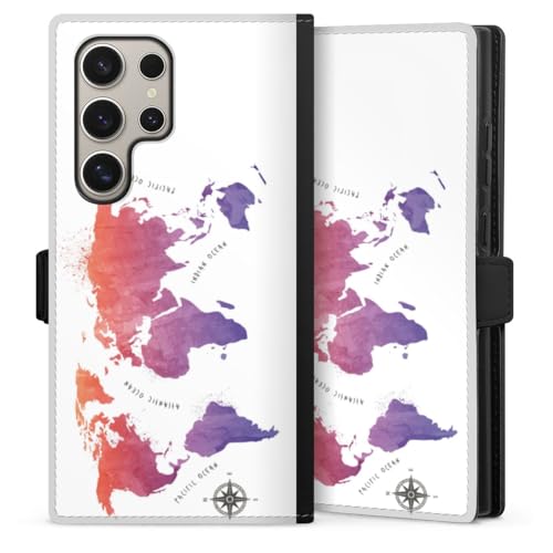 Étui anti-rayure Galaxy S24 Ultra - Protégez votre écran avec ce folio boussole