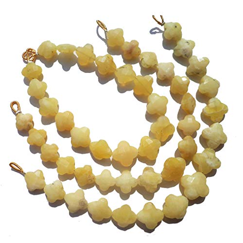 Perles d'opale jaune naturelle fleur pour créer un bijou personnalisé à offrir