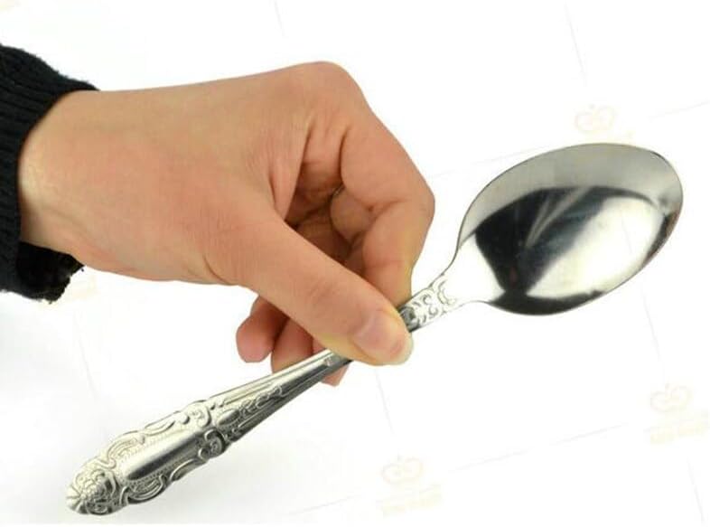 blue-ther Cuchara doblada Trucos de magia de cerca de la calle Trucos de magia Familia Niños Adultos Broma mágica clásicos Juguetes mágicos..